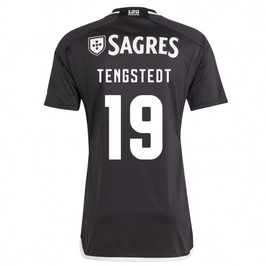 Niño Fútbol Camiseta Casper Tengstedt #19 Negro 2ª Equipación 2023/24