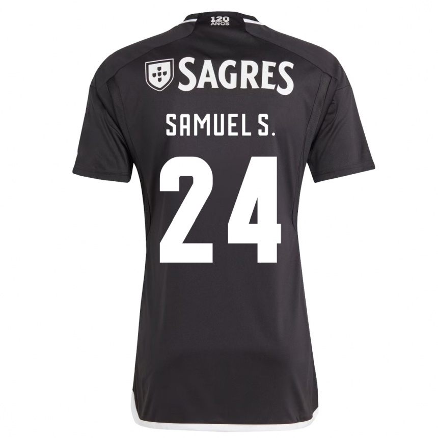 Niño Fútbol Camiseta Samuel Soares #24 Negro 2ª Equipación 2023/24