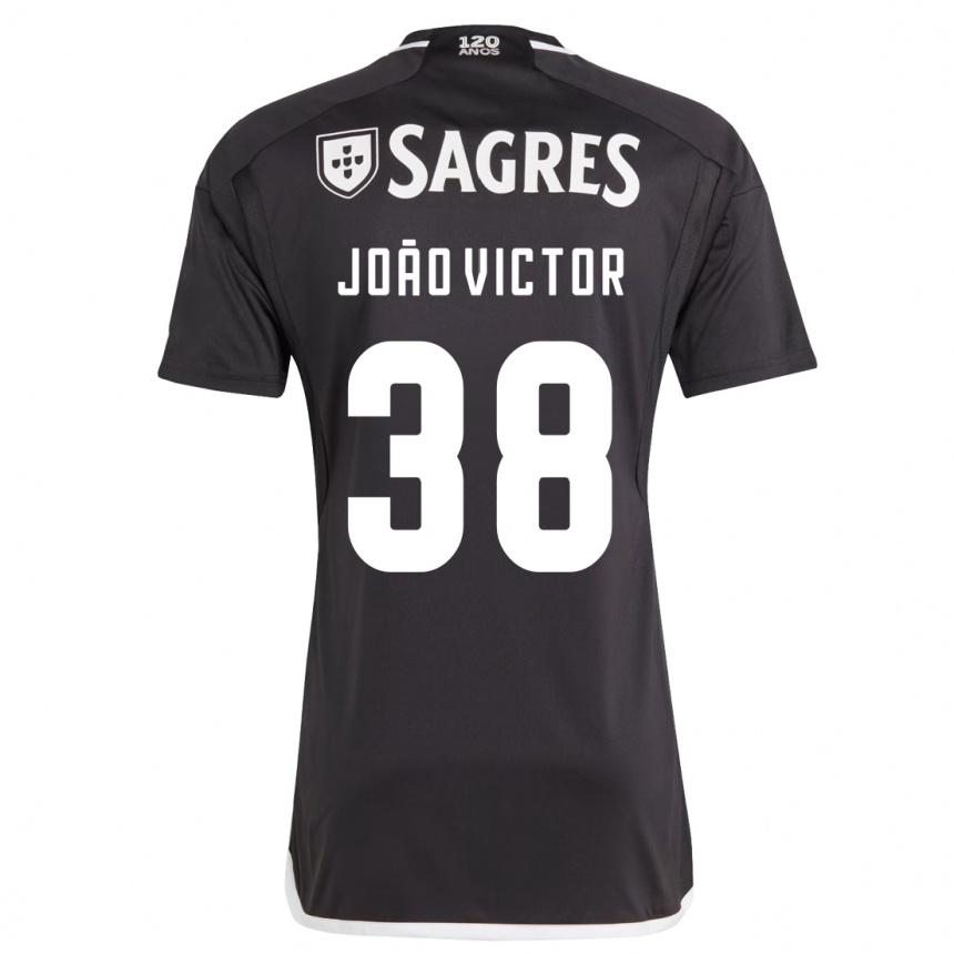 Niño Fútbol Camiseta João Victor #38 Negro 2ª Equipación 2023/24