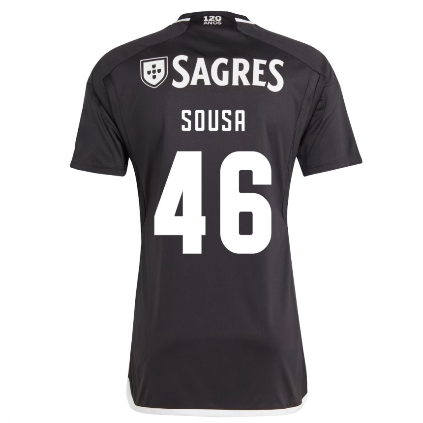 Niño Fútbol Camiseta Gerson Sousa #46 Negro 2ª Equipación 2023/24