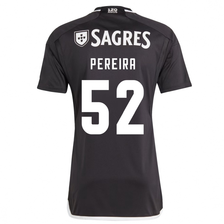 Niño Fútbol Camiseta Henrique Pereira #52 Negro 2ª Equipación 2023/24