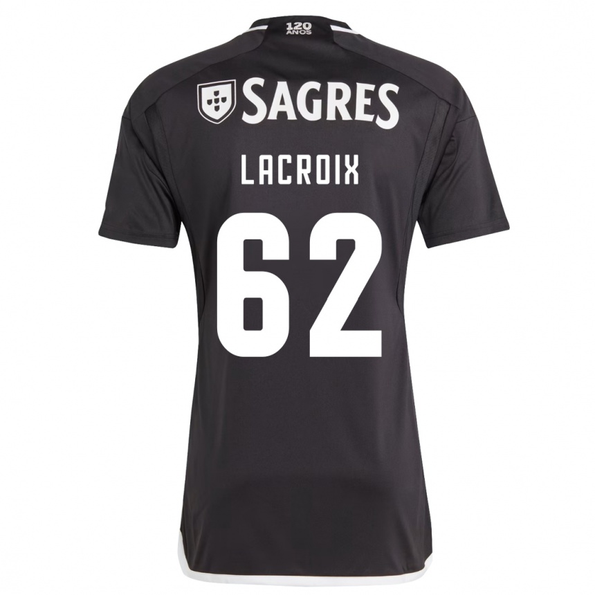 Niño Fútbol Camiseta Lenny Lacroix #62 Negro 2ª Equipación 2023/24