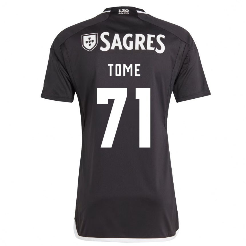 Niño Fútbol Camiseta João Tomé #71 Negro 2ª Equipación 2023/24