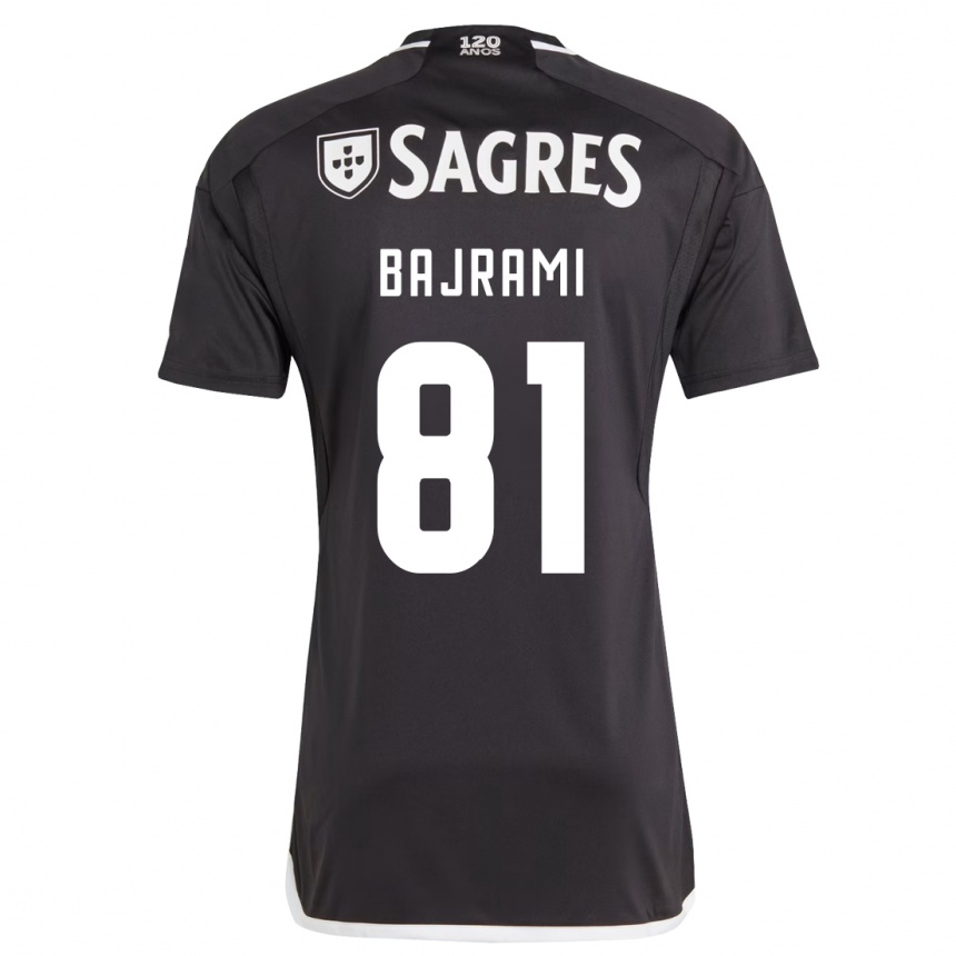 Niño Fútbol Camiseta Adrian Bajrami #81 Negro 2ª Equipación 2023/24