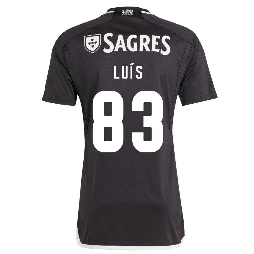 Niño Fútbol Camiseta Rafael Luís #83 Negro 2ª Equipación 2023/24