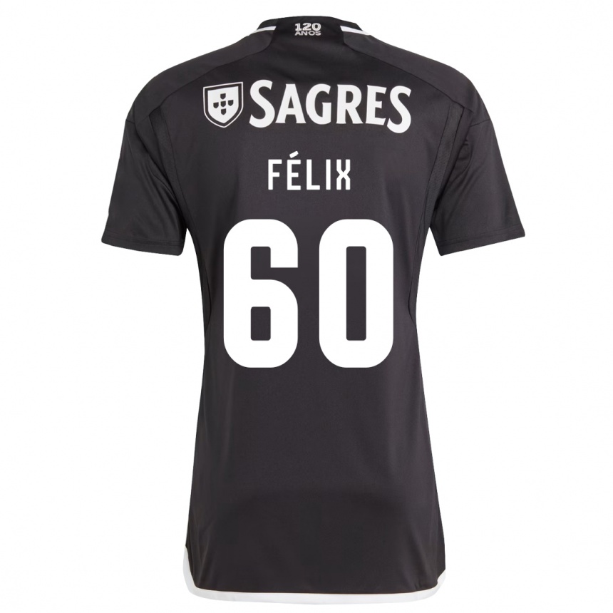 Niño Fútbol Camiseta Nuno Félix #60 Negro 2ª Equipación 2023/24