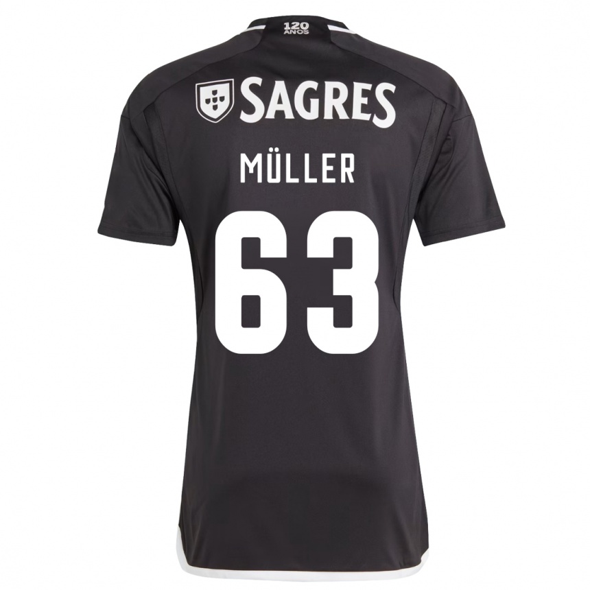 Niño Fútbol Camiseta José Müller #63 Negro 2ª Equipación 2023/24