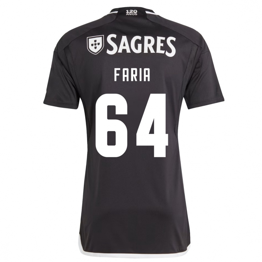 Niño Fútbol Camiseta Hugo Faria #64 Negro 2ª Equipación 2023/24