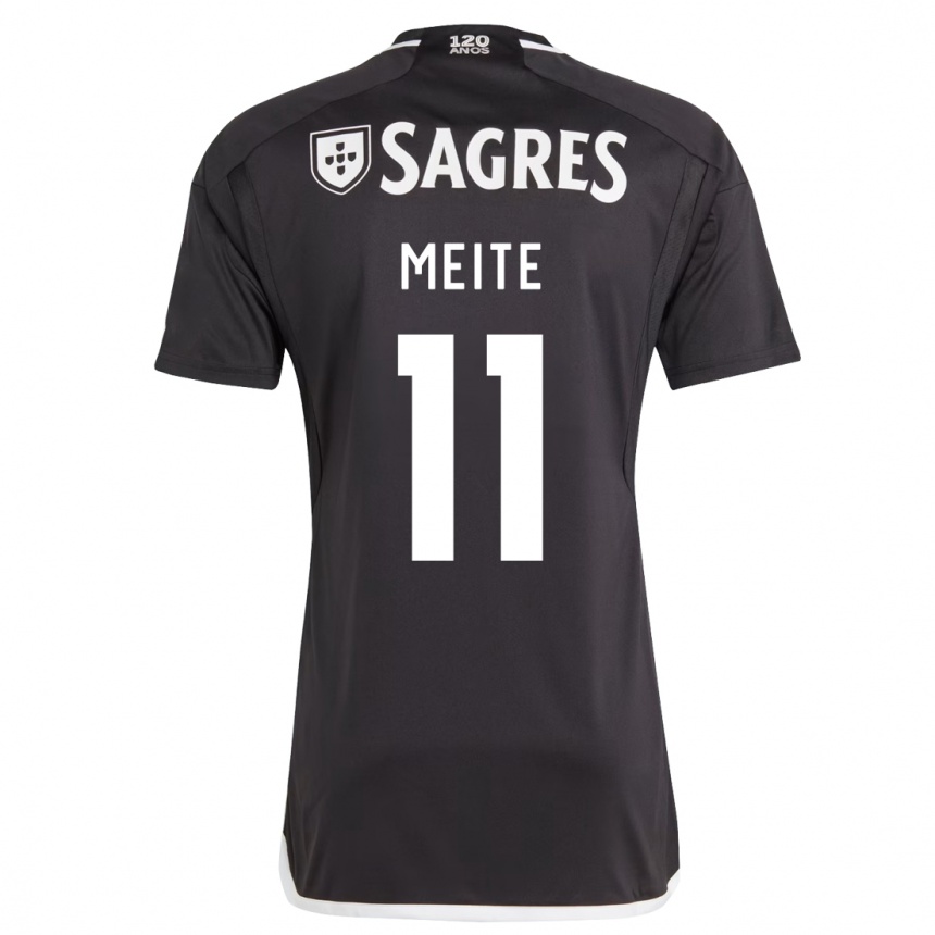 Niño Fútbol Camiseta Soualiho Meite #11 Negro 2ª Equipación 2023/24