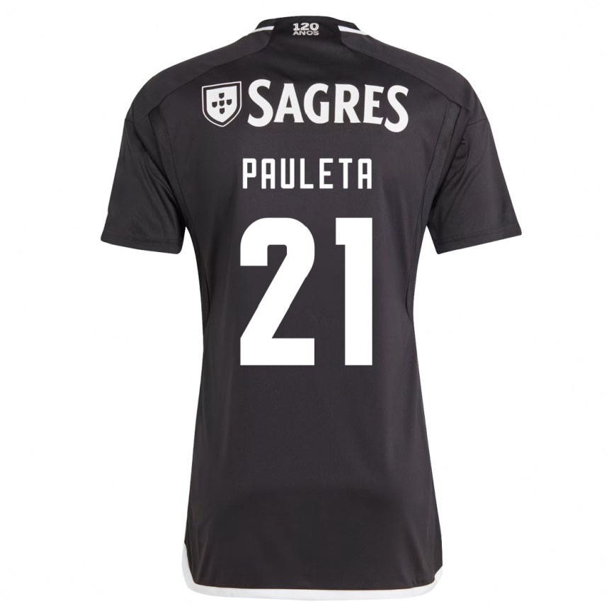 Niño Fútbol Camiseta Pauleta #21 Negro 2ª Equipación 2023/24