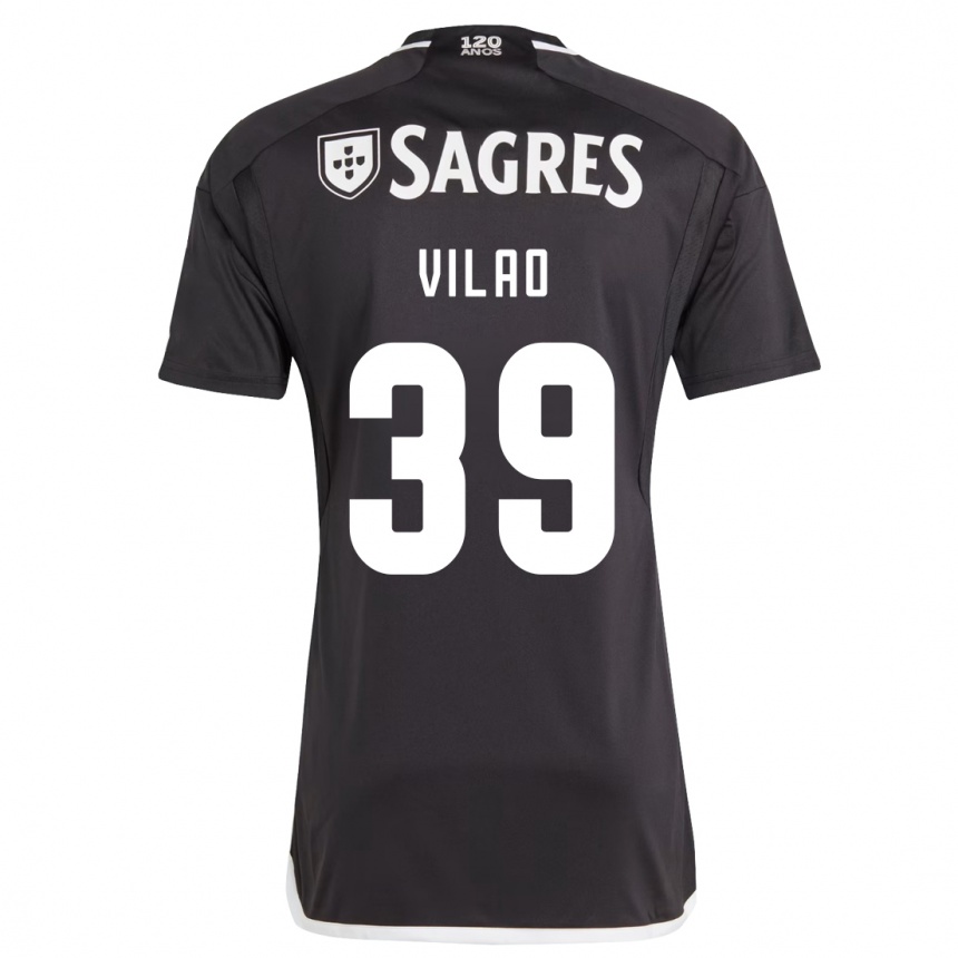 Niño Fútbol Camiseta Carolina Vilao #39 Negro 2ª Equipación 2023/24