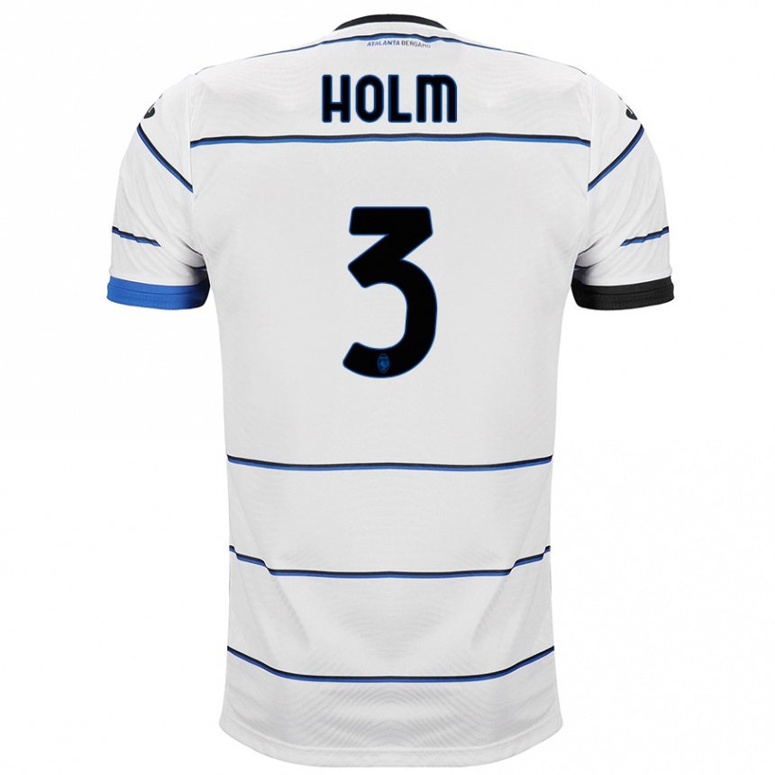 Niño Fútbol Camiseta Emil Holm #3 Blanco 2ª Equipación 2023/24