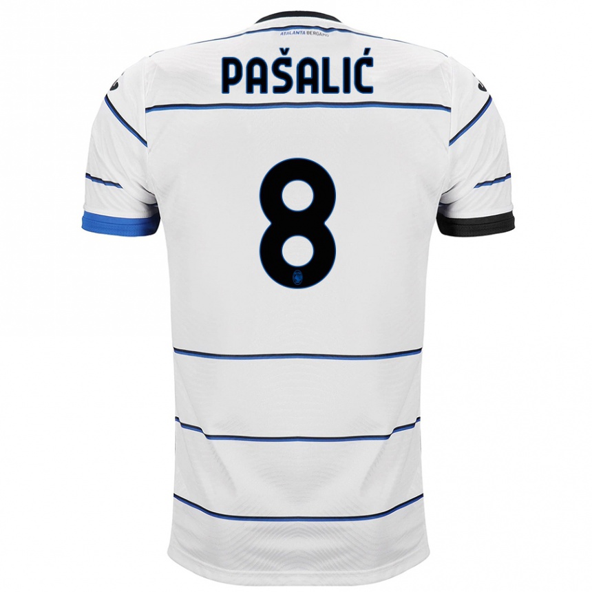 Niño Fútbol Camiseta Mario Pasalic #8 Blanco 2ª Equipación 2023/24