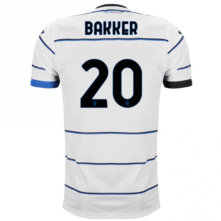 Niño Fútbol Camiseta Mitchel Bakker #20 Blanco 2ª Equipación 2023/24