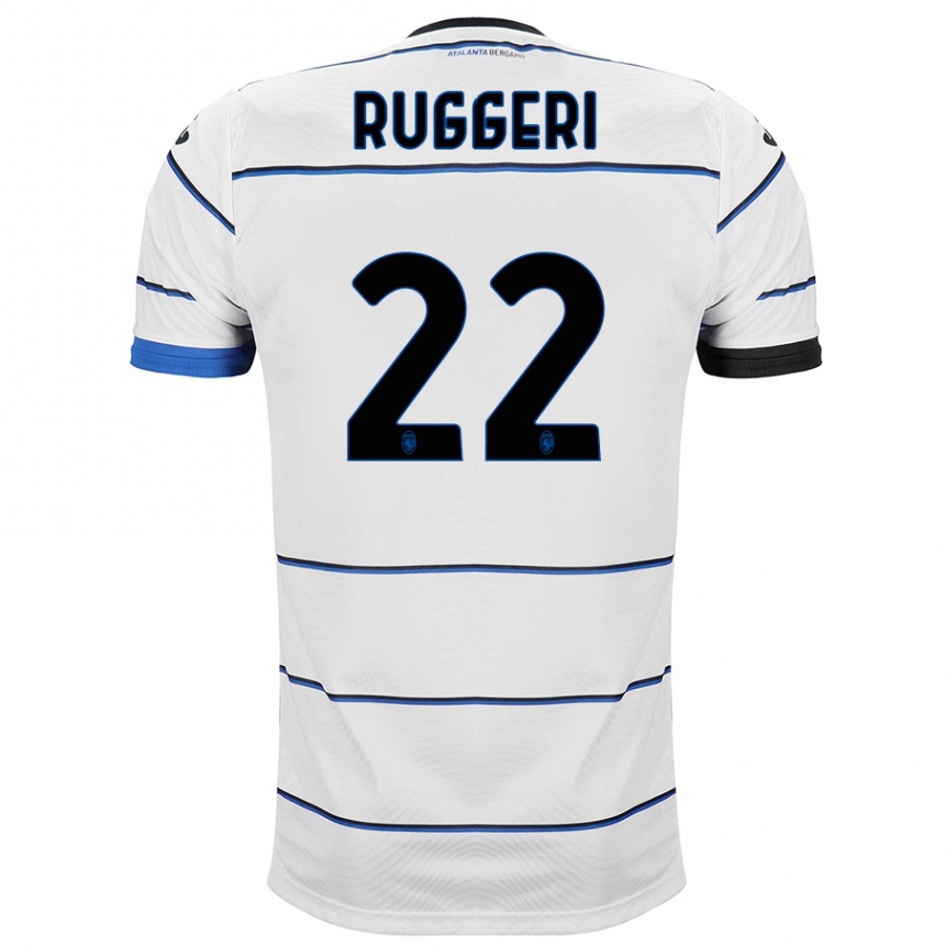 Niño Fútbol Camiseta Matteo Ruggeri #22 Blanco 2ª Equipación 2023/24