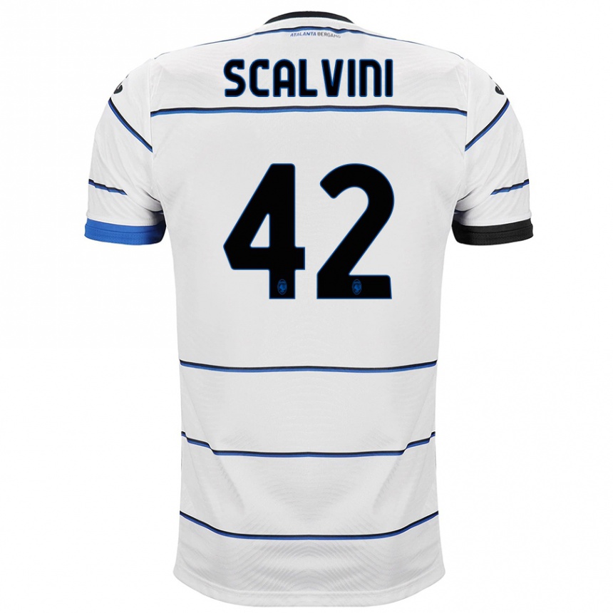 Niño Fútbol Camiseta Giorgio Scalvini #42 Blanco 2ª Equipación 2023/24