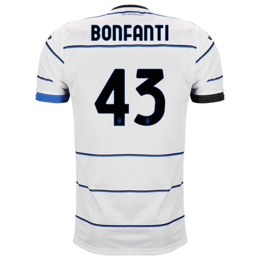 Niño Fútbol Camiseta Giovanni Bonfanti #43 Blanco 2ª Equipación 2023/24