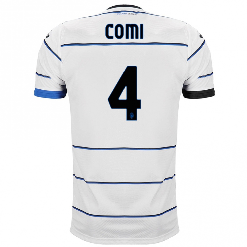 Niño Fútbol Camiseta Pietro Comi #4 Blanco 2ª Equipación 2023/24