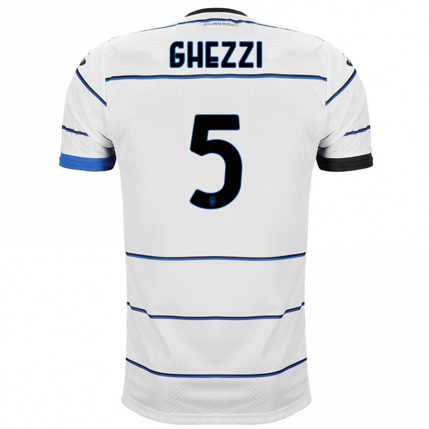 Niño Fútbol Camiseta Samuele Ghezzi #5 Blanco 2ª Equipación 2023/24