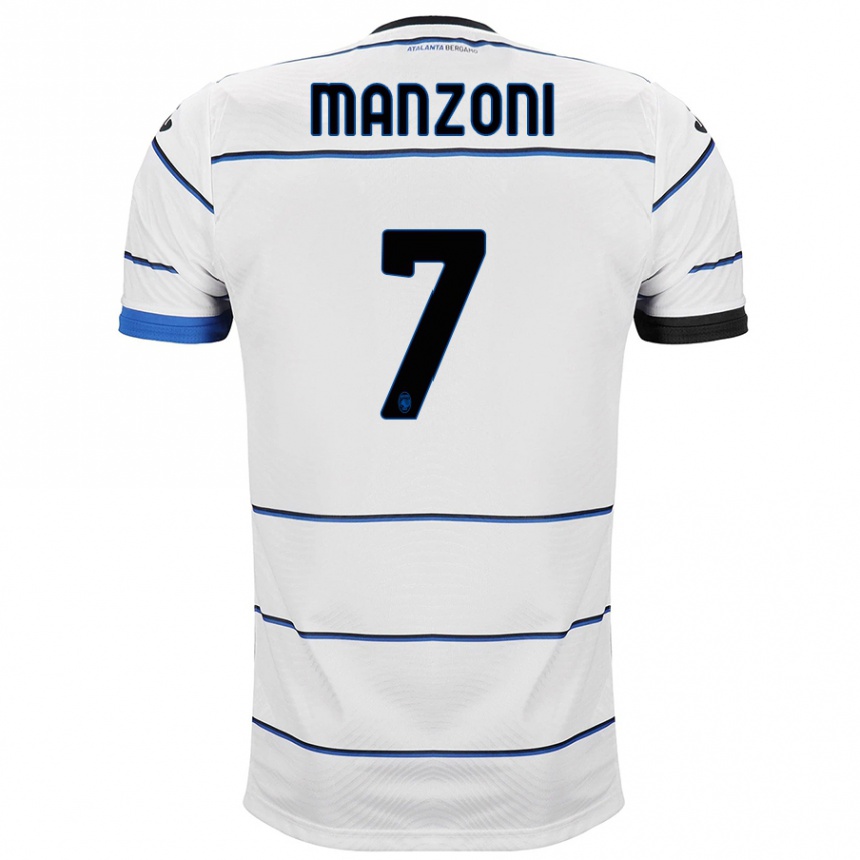 Niño Fútbol Camiseta Alberto Manzoni #7 Blanco 2ª Equipación 2023/24