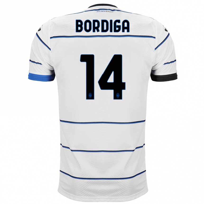 Niño Fútbol Camiseta Michele Bordiga #14 Blanco 2ª Equipación 2023/24