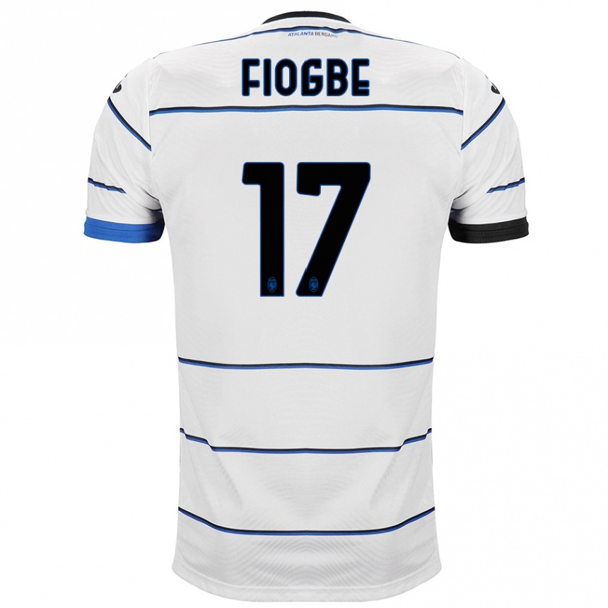 Niño Fútbol Camiseta Candas Fiogbe #17 Blanco 2ª Equipación 2023/24