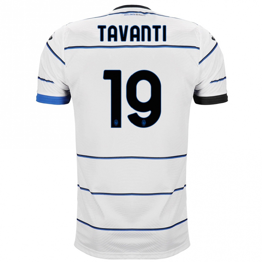 Niño Fútbol Camiseta Mattia Tavanti #19 Blanco 2ª Equipación 2023/24