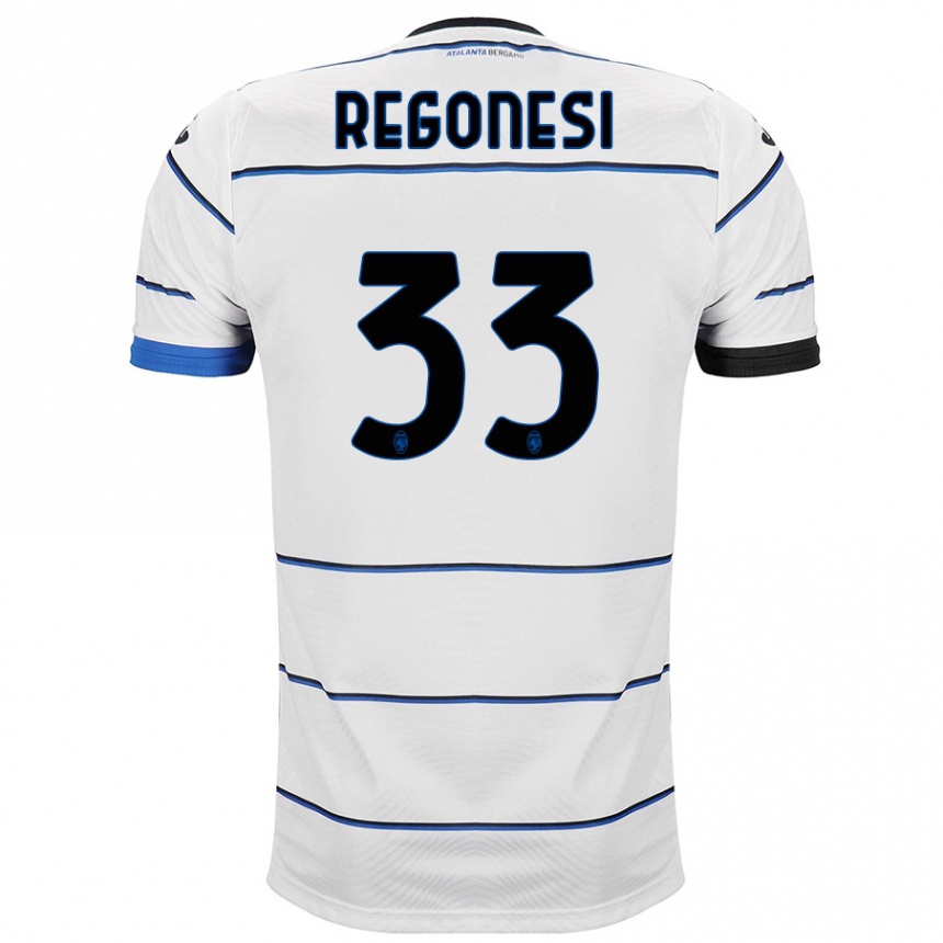 Niño Fútbol Camiseta Iacopo Regonesi #33 Blanco 2ª Equipación 2023/24