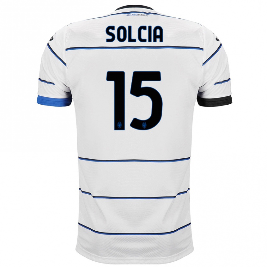 Niño Fútbol Camiseta Daniele Solcia #15 Blanco 2ª Equipación 2023/24