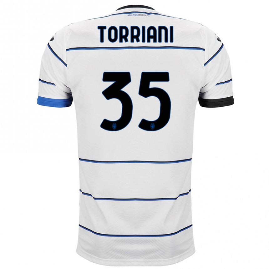 Niño Fútbol Camiseta Andrea Torriani #35 Blanco 2ª Equipación 2023/24