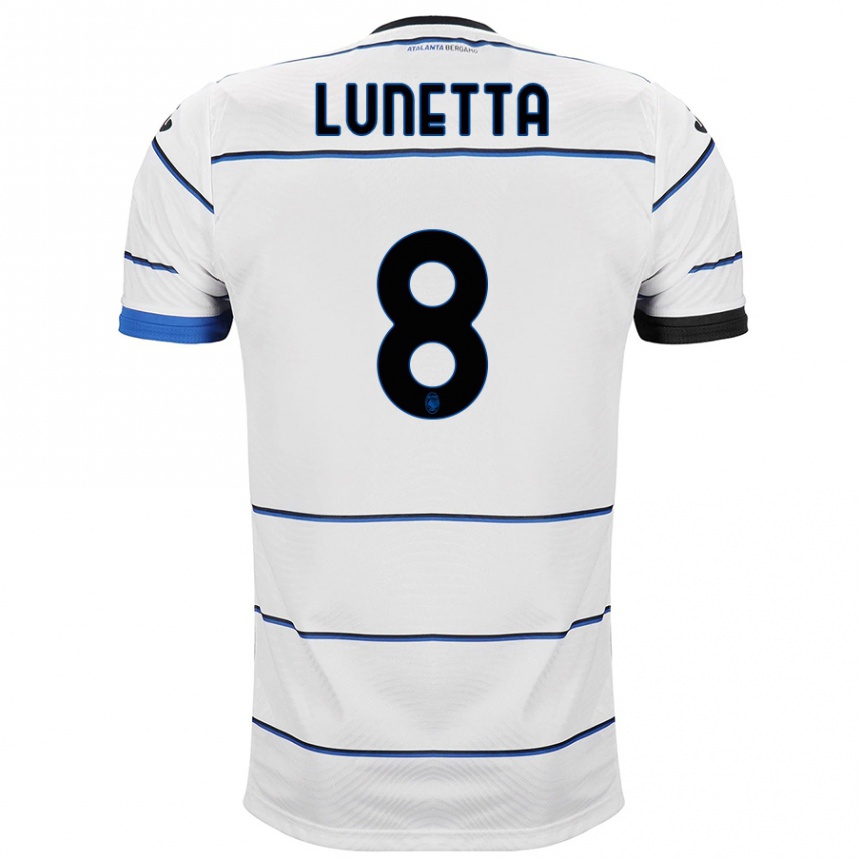 Niño Fútbol Camiseta Gabriel Lunetta #8 Blanco 2ª Equipación 2023/24