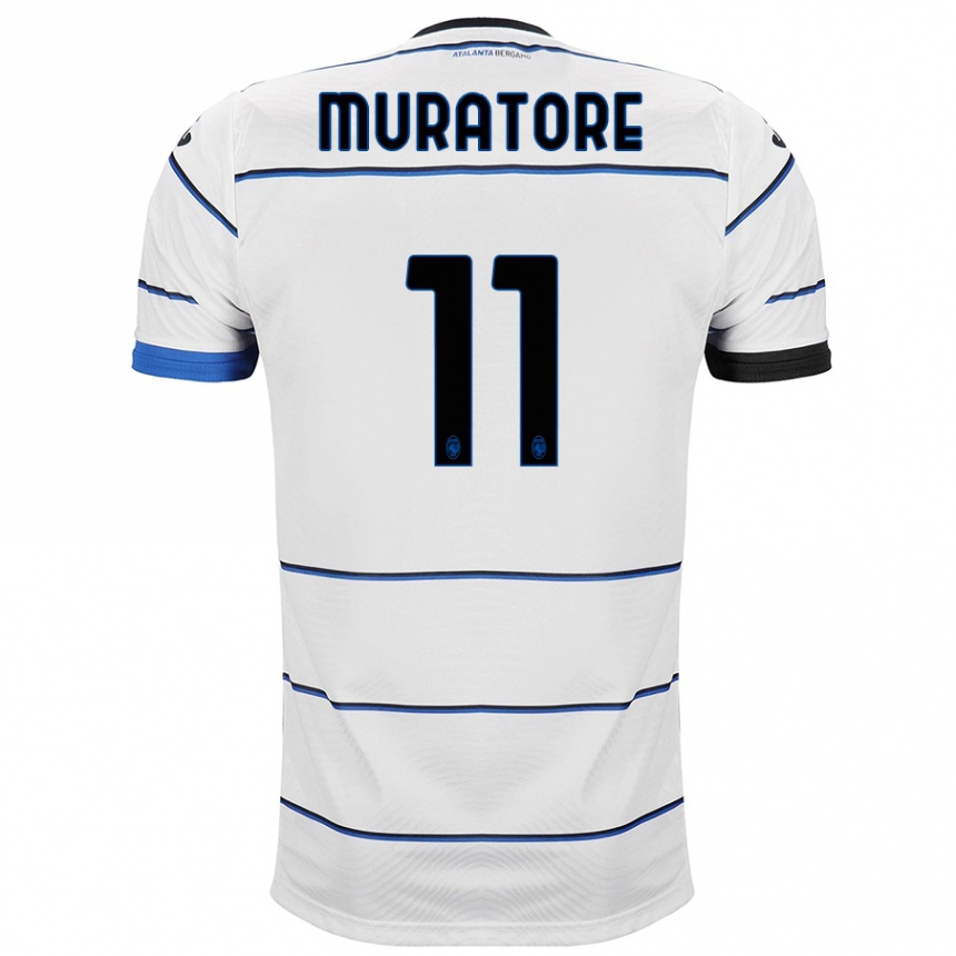 Niño Fútbol Camiseta Simone Muratore #11 Blanco 2ª Equipación 2023/24