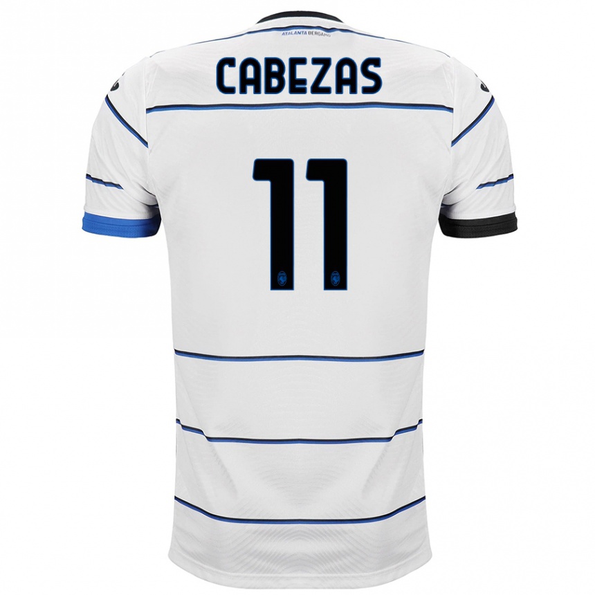 Niño Fútbol Camiseta Bryan Cabezas #11 Blanco 2ª Equipación 2023/24