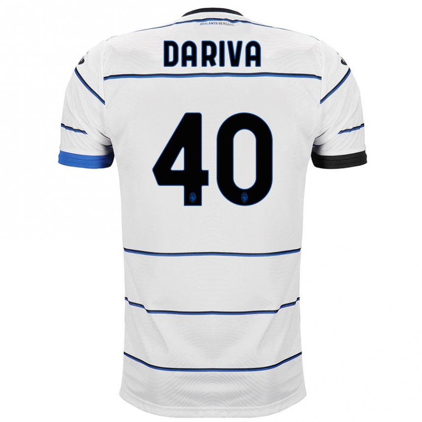 Niño Fútbol Camiseta Jacopo Da Riva #40 Blanco 2ª Equipación 2023/24