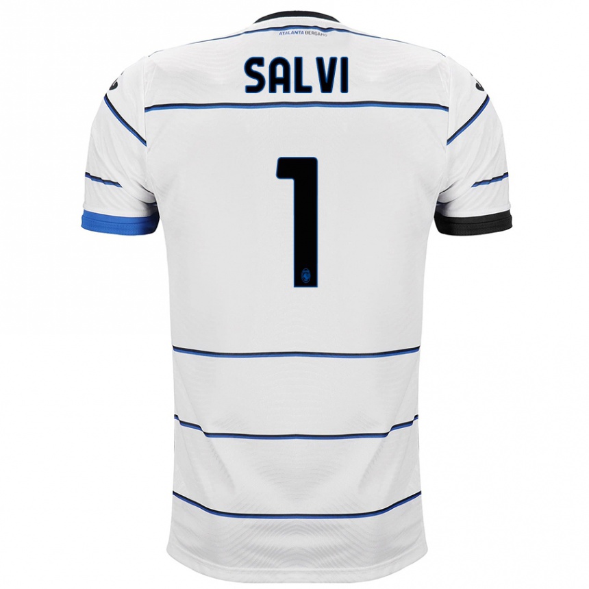 Niño Fútbol Camiseta Margherita Salvi #1 Blanco 2ª Equipación 2023/24