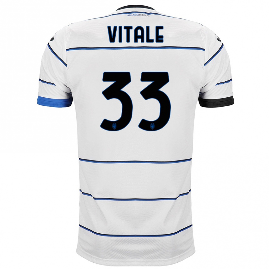 Niño Fútbol Camiseta Francesca Vitale #33 Blanco 2ª Equipación 2023/24