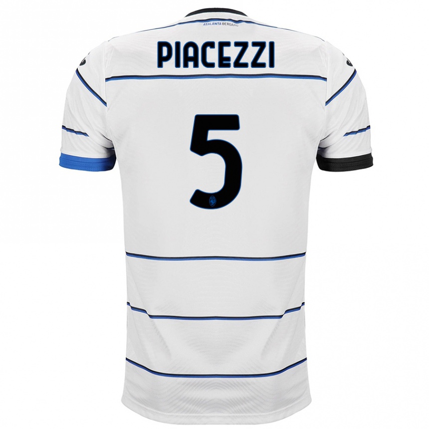 Niño Fútbol Camiseta Eleonora Piacezzi #5 Blanco 2ª Equipación 2023/24