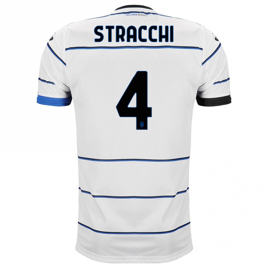 Niño Fútbol Camiseta Daniela Stracchi #4 Blanco 2ª Equipación 2023/24