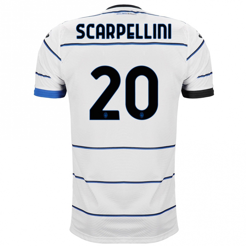 Niño Fútbol Camiseta Andrea Scarpellini #20 Blanco 2ª Equipación 2023/24