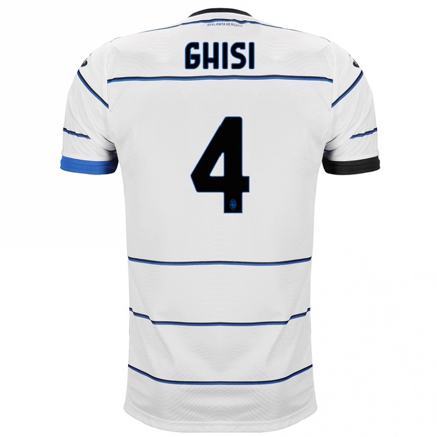 Niño Fútbol Camiseta Laura Ghisi #4 Blanco 2ª Equipación 2023/24