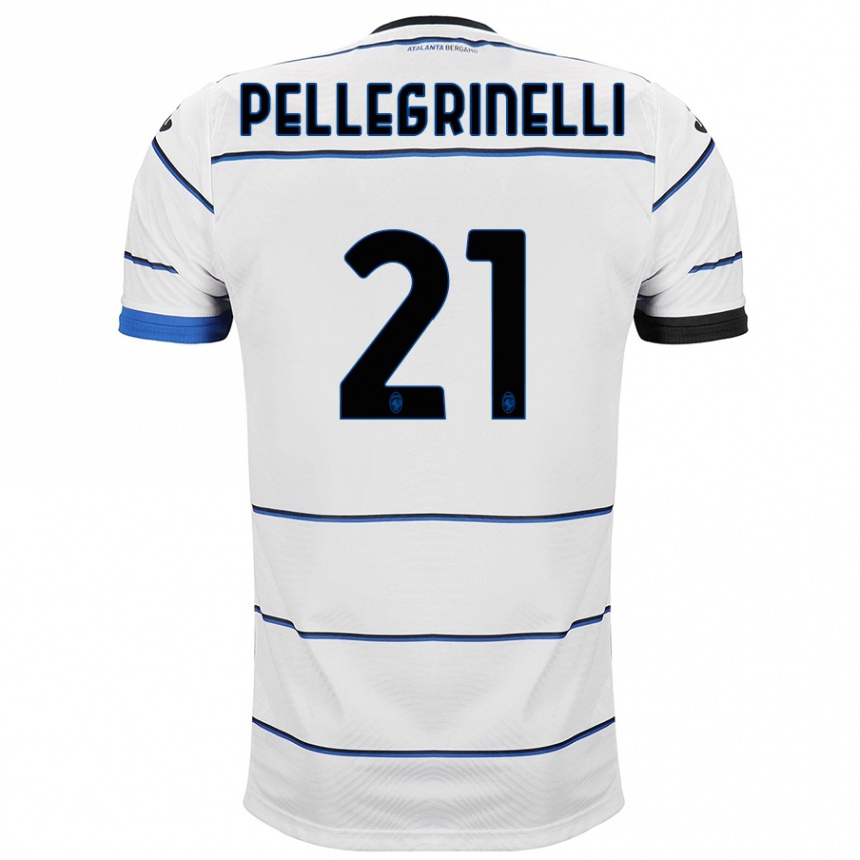 Niño Fútbol Camiseta Giorgia Pellegrinelli #21 Blanco 2ª Equipación 2023/24