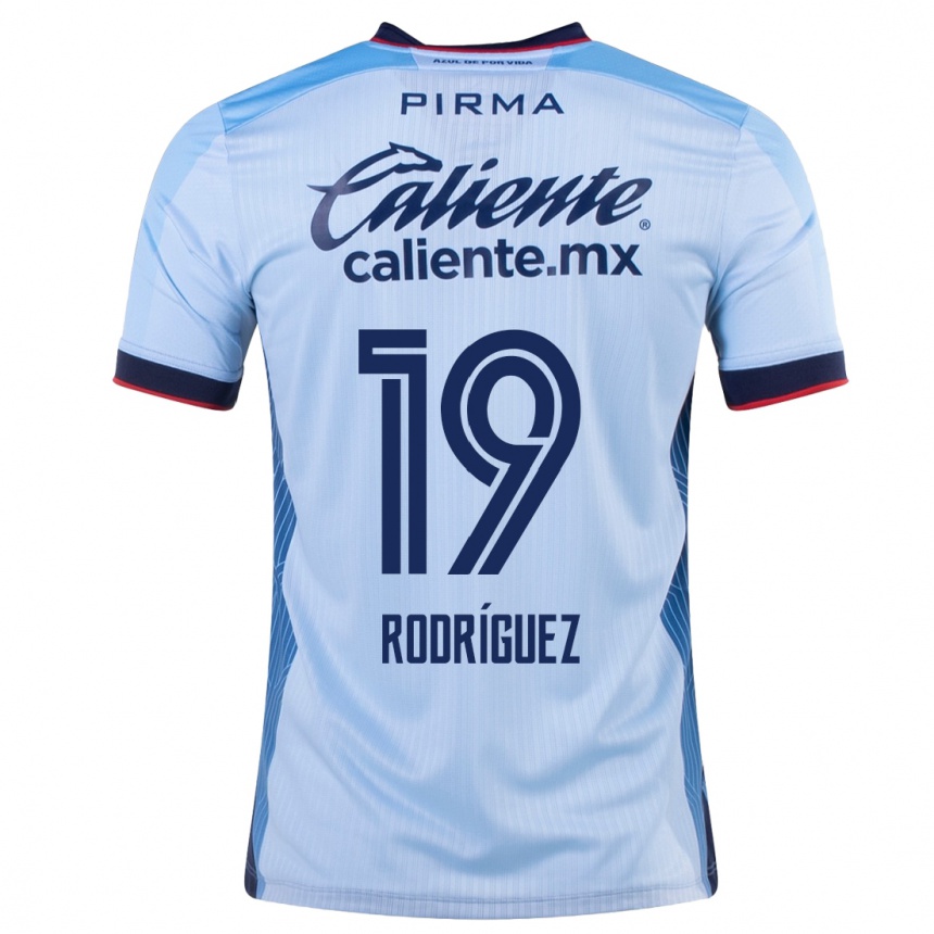 Niño Fútbol Camiseta Carlos Rodríguez #19 Cielo Azul 2ª Equipación 2023/24