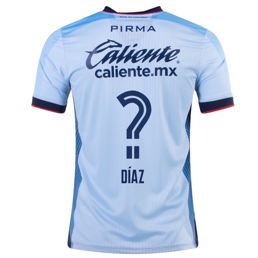 Niño Fútbol Camiseta Josué Díaz #0 Cielo Azul 2ª Equipación 2023/24