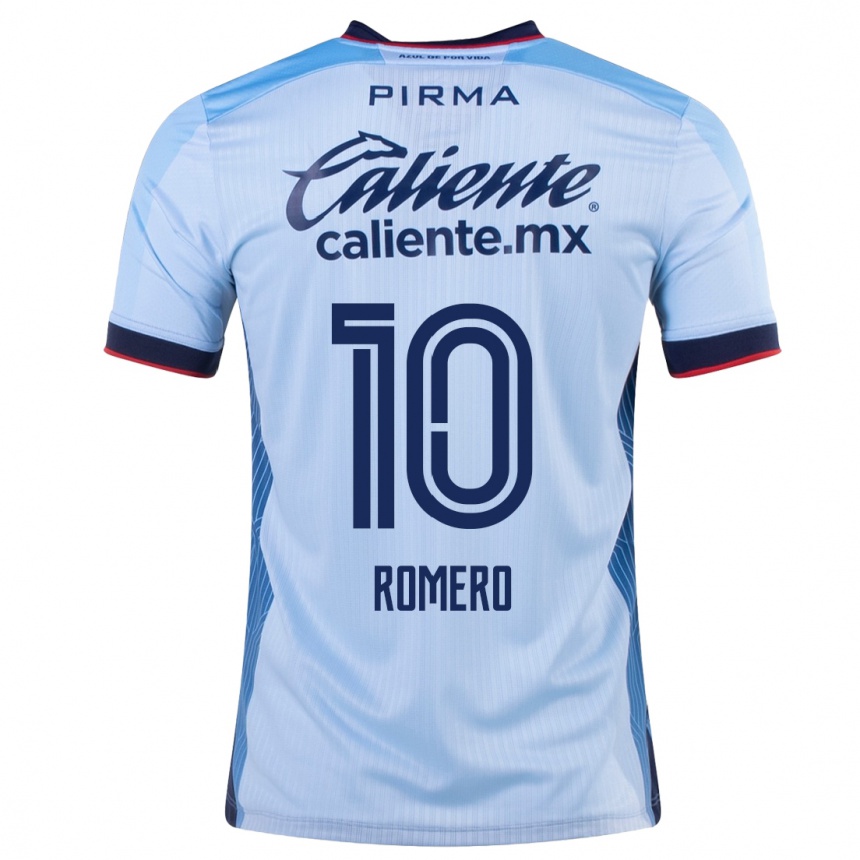 Niño Fútbol Camiseta Angel Romero #10 Cielo Azul 2ª Equipación 2023/24