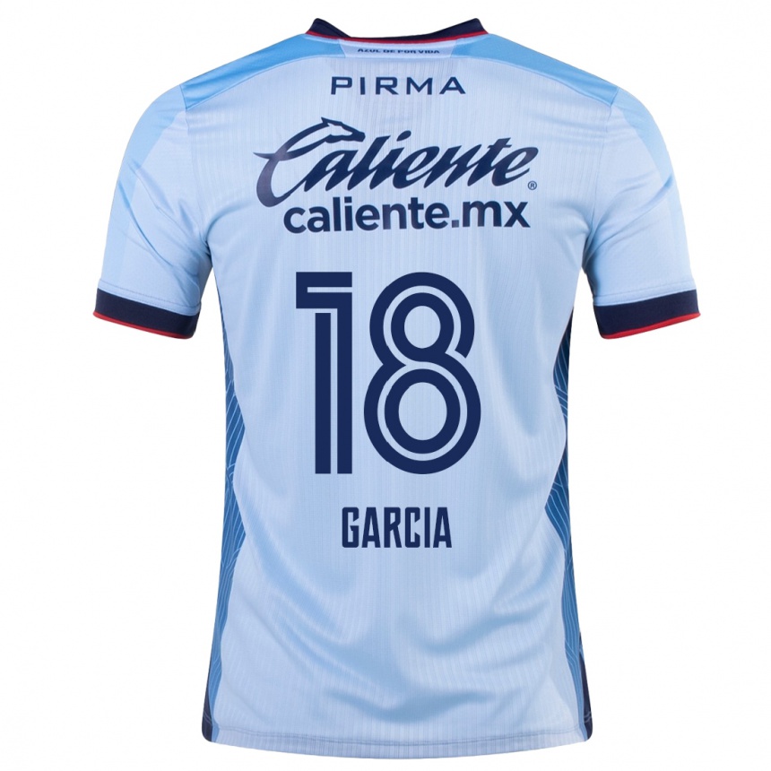 Niño Fútbol Camiseta Diana Garcia #18 Cielo Azul 2ª Equipación 2023/24