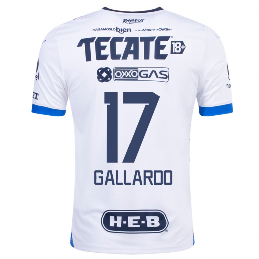 Niño Fútbol Camiseta Jesús Gallardo #17 Blanco 2ª Equipación 2023/24