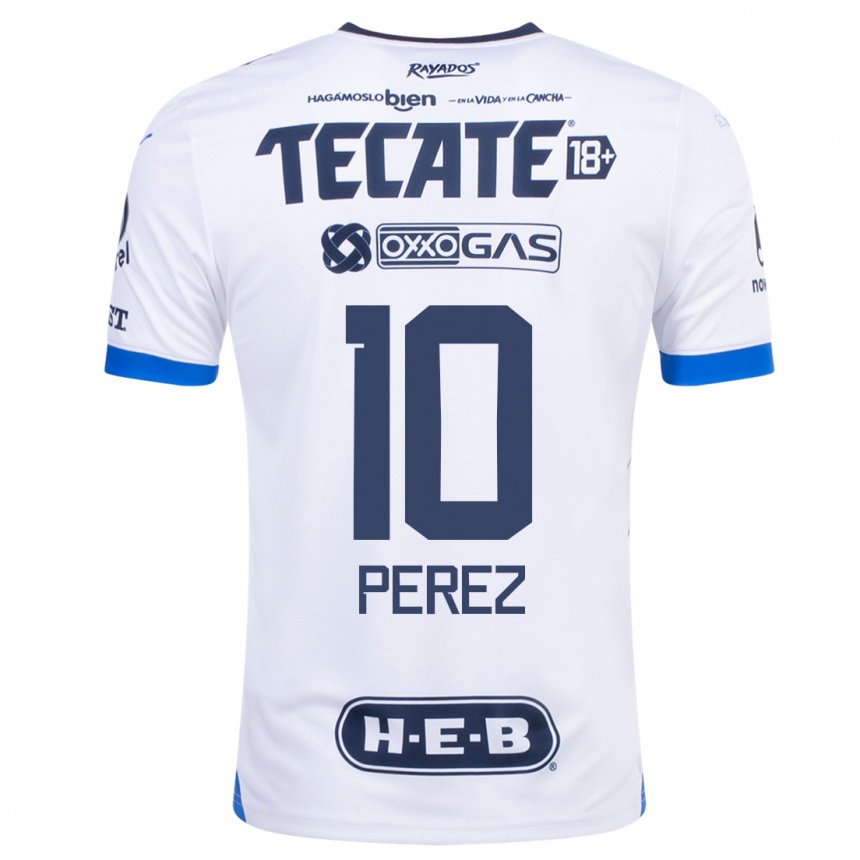 Niño Fútbol Camiseta Nicole Perez #10 Blanco 2ª Equipación 2023/24