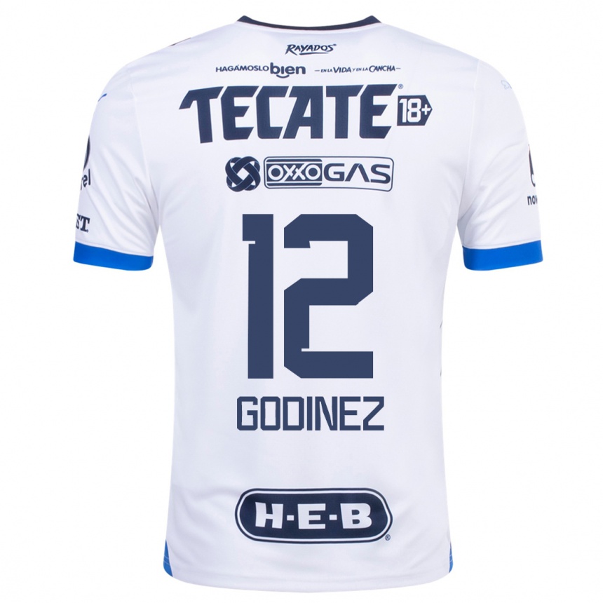 Niño Fútbol Camiseta Alejandria Godinez #12 Blanco 2ª Equipación 2023/24