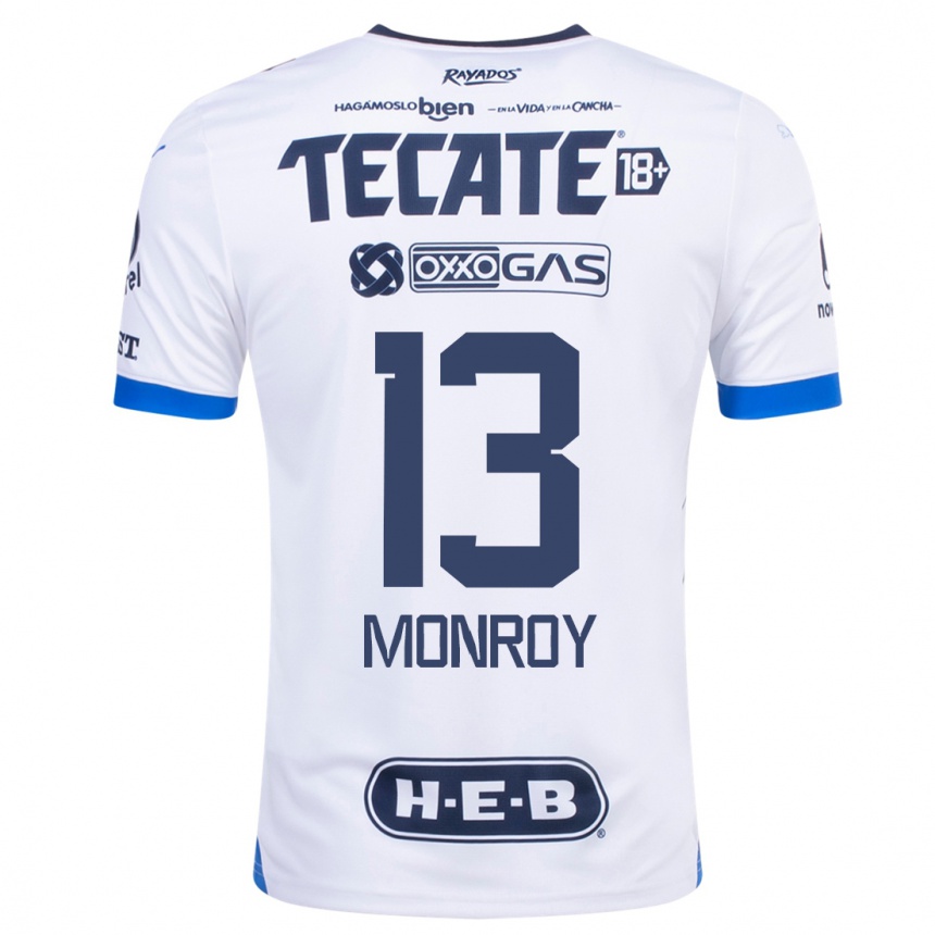 Niño Fútbol Camiseta Paola Monroy #13 Blanco 2ª Equipación 2023/24
