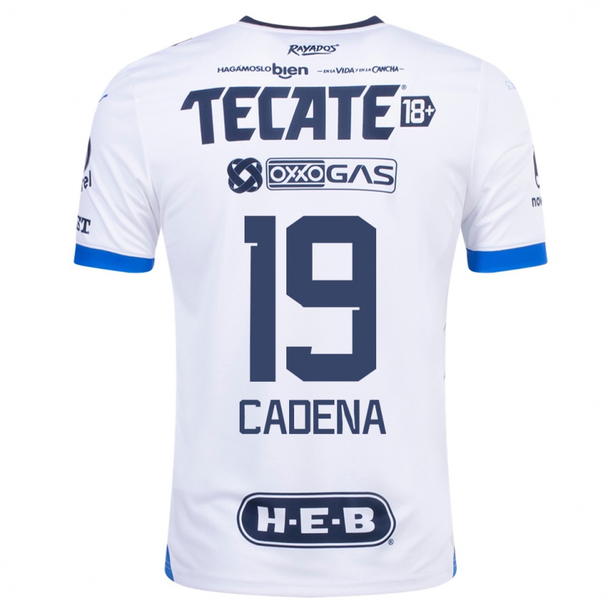 Niño Fútbol Camiseta Mariana Cadena #19 Blanco 2ª Equipación 2023/24